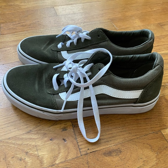 vans olive green sneakers